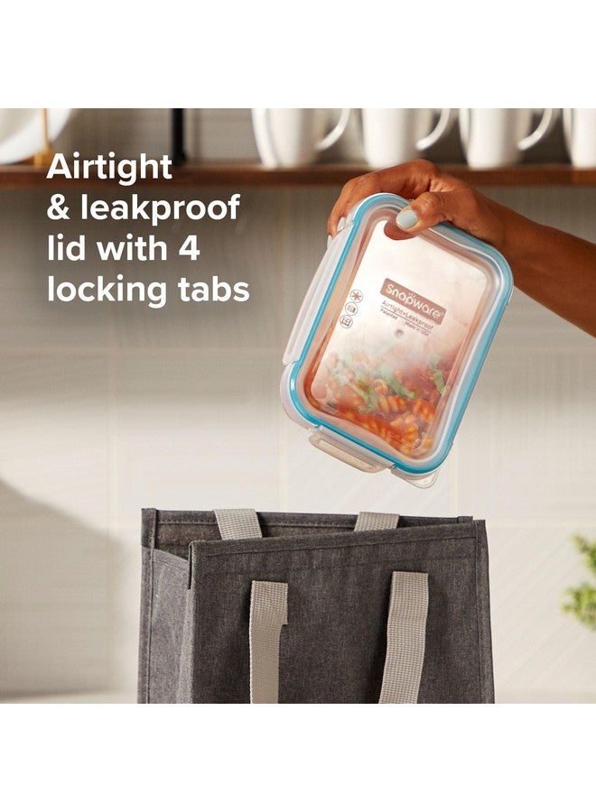 Snapware Total Solution 3-Pack (8.5-Cup) Plastic Food Storage Containers Set, Leakproof & Airtight Locking Lids Rectangular Tupperware, Non-Toxic BPA-Free Lids, Microwave Dishwasher Freezer Safe - Image 5
