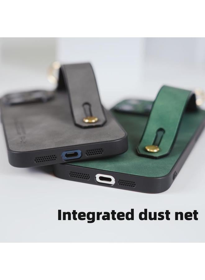 S-TOP Case For iPhone 12 Lambskin Wristband Holder Phone Case - Image 5