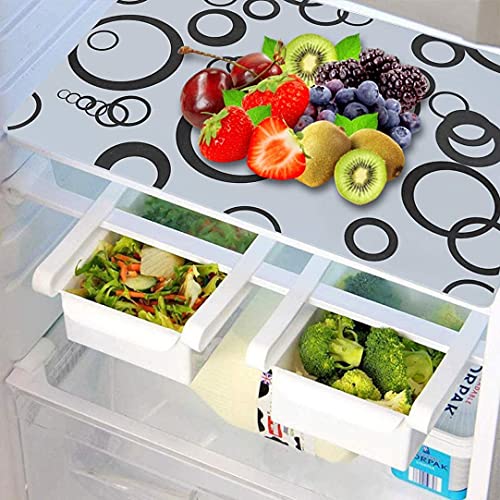 KANUSHI Industries® 1Pc Fridge Cover for Top with 6 Utility Pockets + 4 Fridge Mats (FRI-NW-01+M-15-04) - Image 3