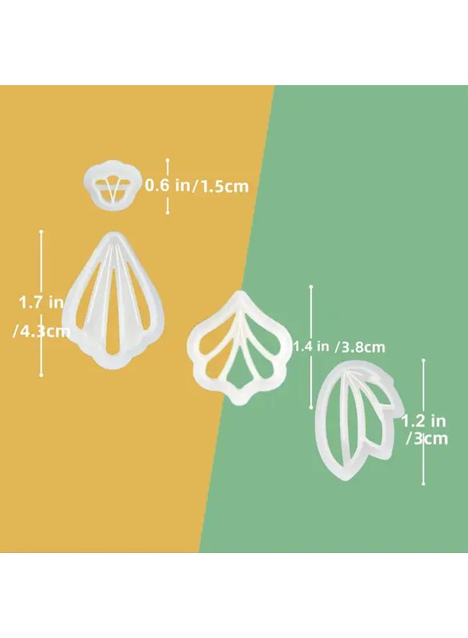 Boho Style Polymer Clay Cutters Set For Earrings Jewelry Making 3 Pieces - Image 2