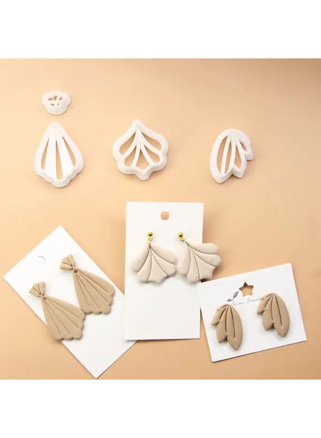 Boho Style Polymer Clay Cutters Set For Earrings Jewelry Making 3 Pieces - Image 1