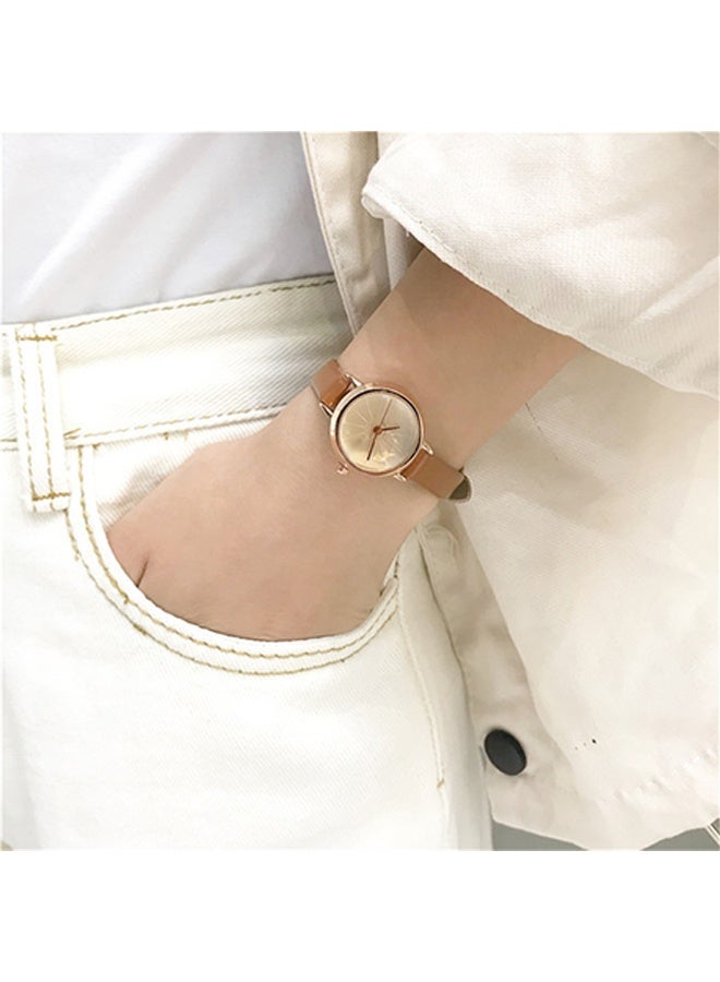 DUNISO Fashion  Ladies Wrist watch with White Dial, Adjustable Soft Strap (White) - Image 4