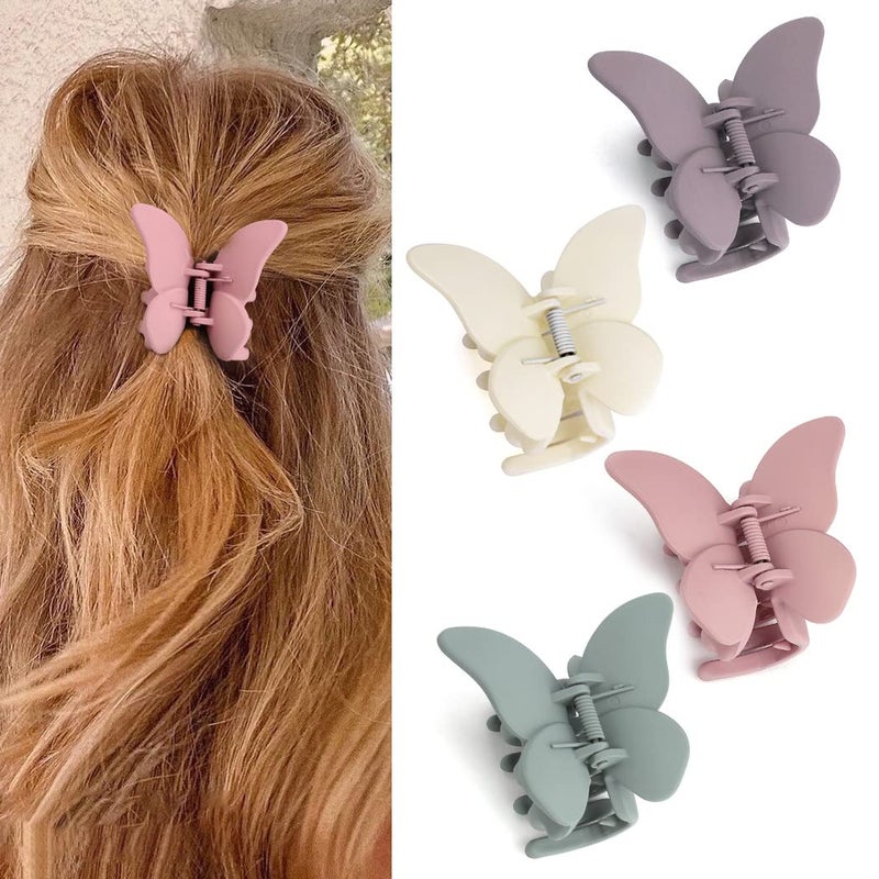 Canitor Butterfly Hair Accessories  27 Claw Clips for Women Matte Medium Hair Clips for Thick or Thin Hair Cute Girls Hair Clips