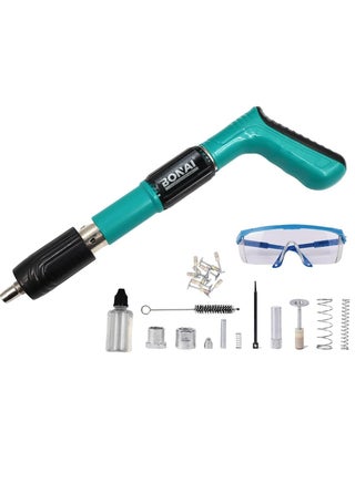 Nail Wall Fastening Tool, Manual Steel Concrete Nail gun, DIY Wood Working and Cement with Extra 30pcs Nails, 5 Speed, Stainless Handle, Green - pzsku/ZAF655CF624F8B3C5261FZ/45/1746231910/191b15c7-b3f3-4857-a147-47469f2a487c