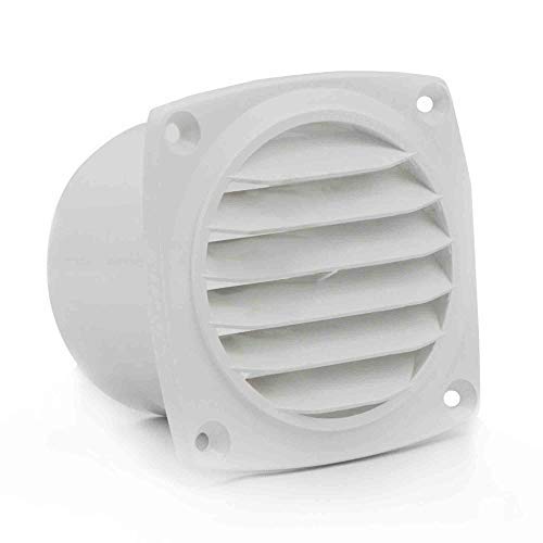 Five Oceans 7-Slotted Louvered Hose Vent, 4-inch Hose Diameter, Air Hose Thru Vent, White ABS Plastic - FO111 - Image 4