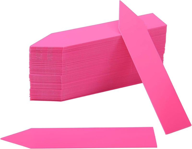 Mihey 1000 Pcs 4 Inch Garden Plant Labels, Plastic Nursery Tags Waterproof Pot Seed Markers, Pink - Image 3
