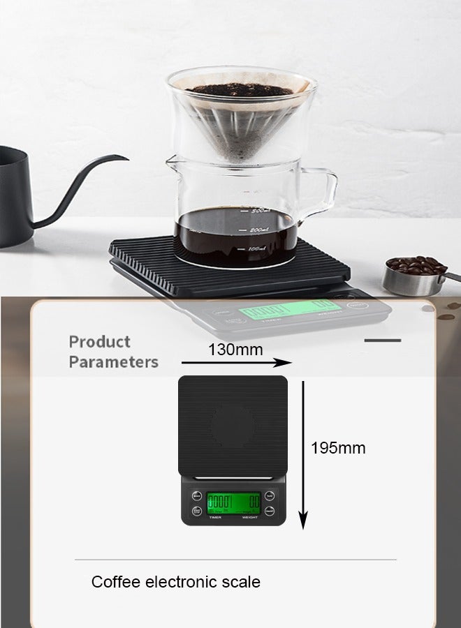 Super ZYouth V60 Coffee Maker Set 11- Pieces,  Hand Drip Coffee Set, Coffee Kettle, Electric Scales, Cup Mat, Carrying Bag, Manual Grinding Machine, Spoon, Coffee Filter, Share Pot, for Home, Camping, Gift  - Image 5