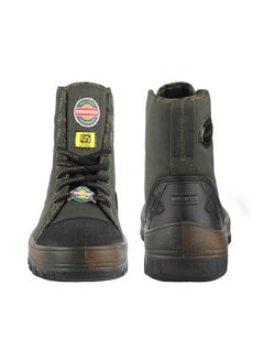Liberty Liberty Warrior Jungle King Boots for Men, Army Military Boot, Soft Toe, Black & Olive, size-8UK  - Image 4