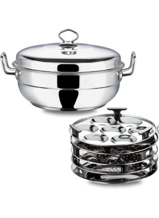 Stainless Steel Multi Kadai with 5 Plates - 26cm - pzsku/ZAF65980B846AB9B87623Z/45/_/1737649684/9a03048d-8e06-4871-b922-a6436642fffc