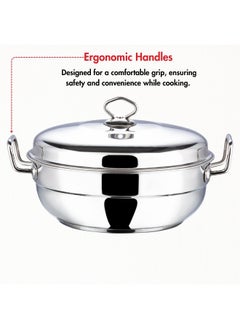 VINOD Stainless Steel Multi Kadai with 5 Plates - 26cm  - Image 4