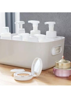 Beauenty 4 PCS/SET Storage Box Storage Bin Toy Baskets Food Storage Containers for Organizing Storage Basket Organizer with Handles for Kitchen Home Office Closet Nursery WHITE  (30.5*20.2*12cm)  - Image 3