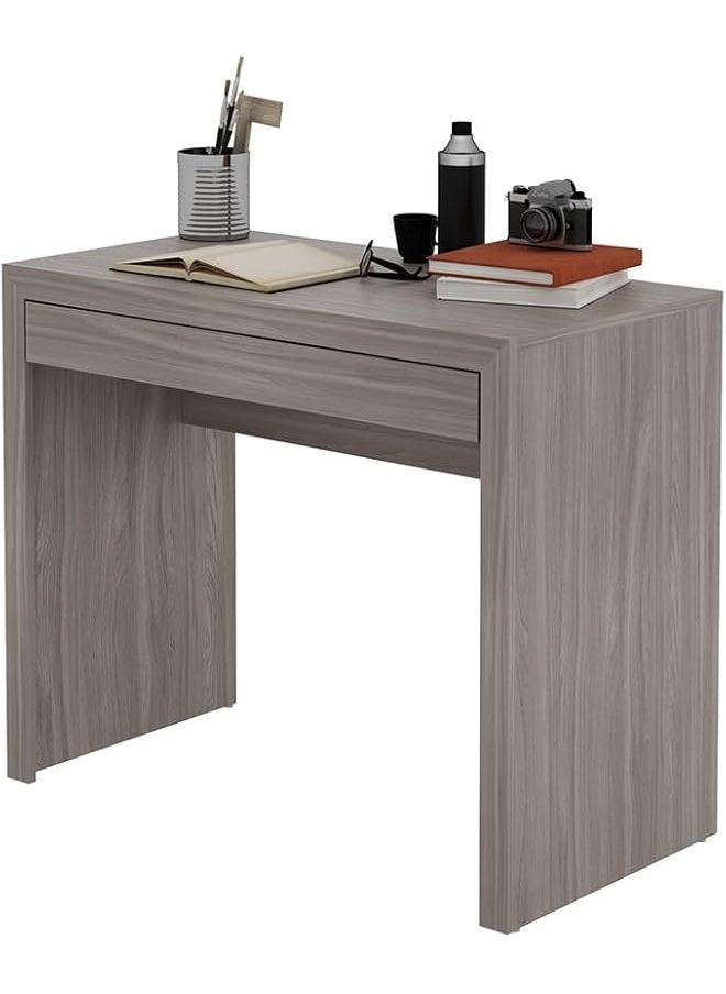 erorex Mdp Office Desk With 1 Drawer Light Brown H75 X W90 X D47 Cm Diy Assembly  - Image 5