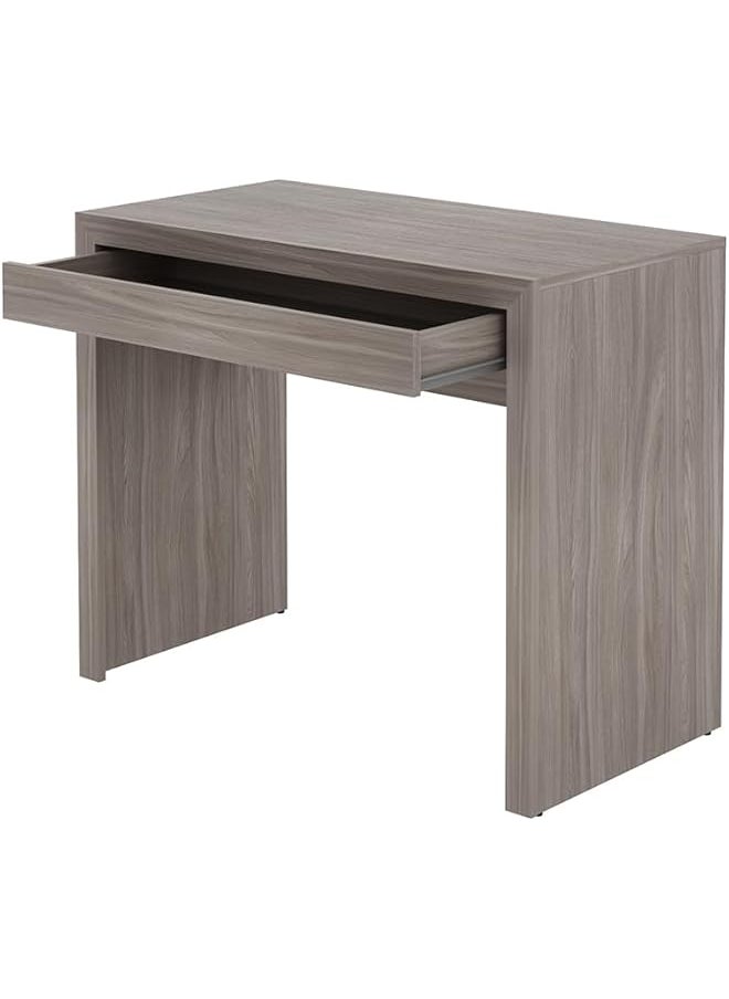 erorex Mdp Office Desk With 1 Drawer Light Brown H75 X W90 X D47 Cm Diy Assembly  - Image 4