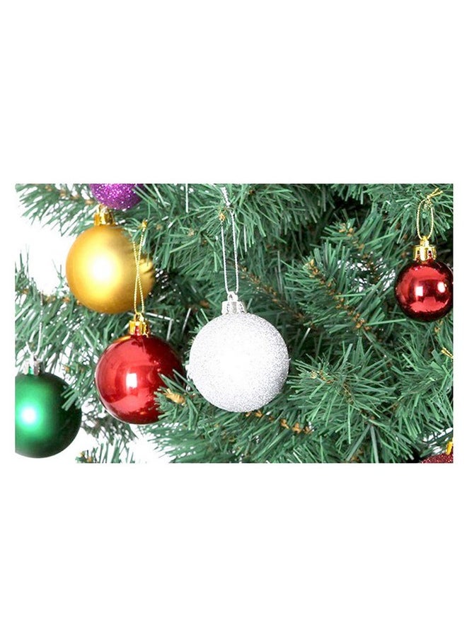 lasenersm lasenersm 24 Pieces 1.18"/3cm Shatterproof Christmas Ball Ornaments Packed in Plastic Barrel Shatterproof Christmas Tree Balls Ornament Use for Christmas Small Tree Wedding Birthday Green  - Image 4