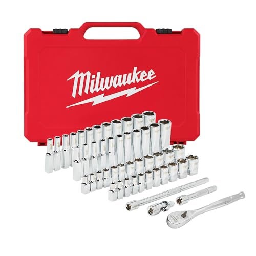 Milwaukee مجموعة مفاتيح ربط ومآخذ ميلووكي الكهربائية MLW48-22-9004 1/4 إنش - SAE وميترك - Image 4
