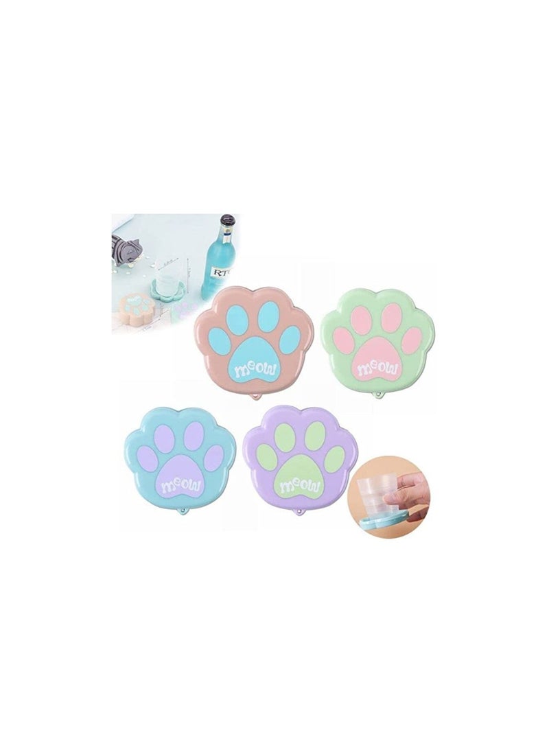 Spaceshoop Cartoon Cat Claw Cup Portable Silicone Retractable Home Folding Cup Collapsible Travel Easy To Carry Camping Climbing Fold Cup  - Image 4