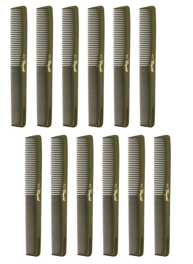 Krest 7 Inch All Purpose Hair Comb. Hair Cutting Combs. Barber’S & Hairstylist Combs. Olive. 12 Units. - Image 1