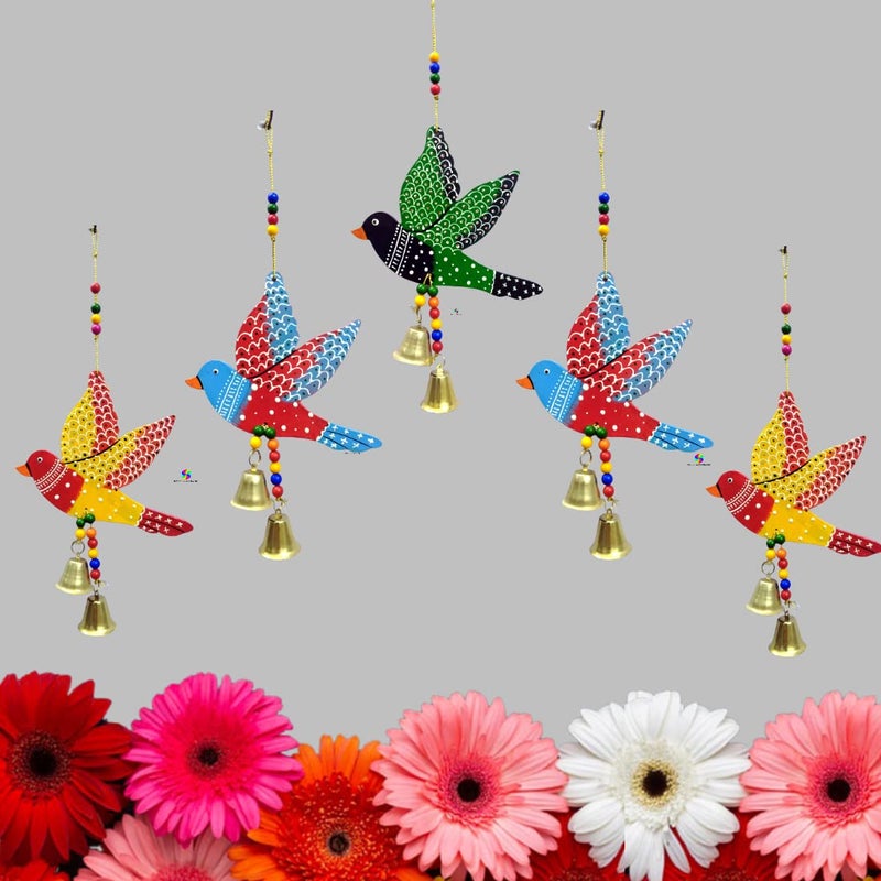 NOKHWAL Hanging Bird Handmade Garden Main Door Decorative Wall Hanging Birds for Balcony Decoration Hanging Decorative Items for Holl Room Office Wall Dcor Decorative for Home B - Image 2