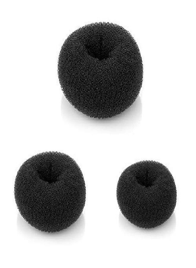 Fully Bun Maker Donut For Girls Hair Styling Accessories Juda Maker Tools Gift For Girls To Make Different Hair Style Black Pack Of 1 - Image 4