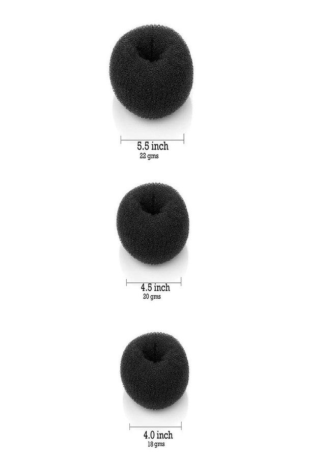 Fully Bun Maker Donut For Girls Hair Styling Accessories Juda Maker Tools Gift For Girls To Make Different Hair Style Black Pack Of 1 - Image 2