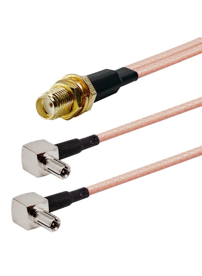 SMA SMA-TS9 Splitter Cable SMA Female to Dual TS9 Male  - Image 5