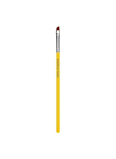 Bdellium Tools Professional Makeup Brush - Studio Series 762 Small Angle - With Soft Synthetic Fibers, For Shaping & Filling Eyebrows (Yellow, 1pc)