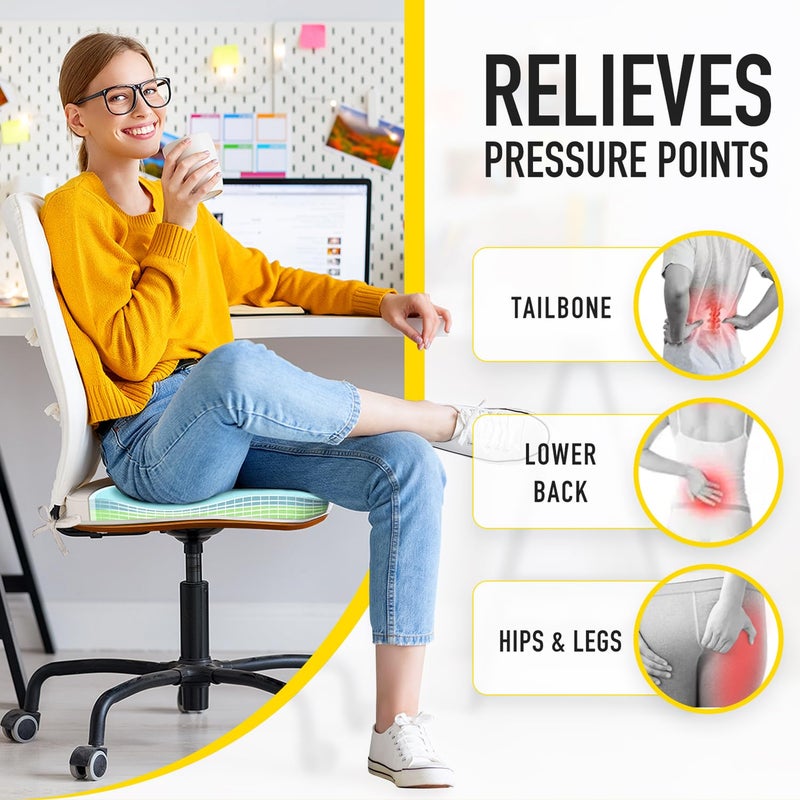 SUNROX Gel Memory Foam Chair Cushions, FadeShield Water-, Stain-Resistant Durable Reversible Seat Cushion Pads with Ties for Indoor/Outdoor Kitchen Dining Office, 19"x19", Set of 4, Heather Chestnut - Image 5