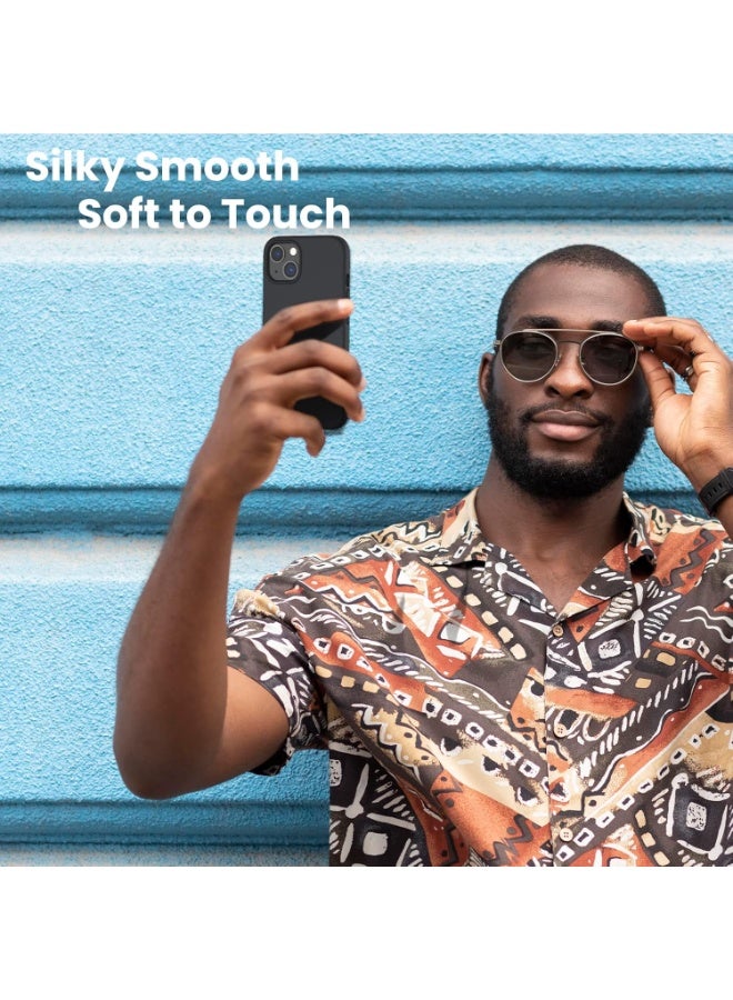 جراب سيليكون متوافق مع iPhone 13 Mini، حماية كاملة للجسم، جراب سيليكون سائل ناعم مضاد للصدمات لهاتف iPhone 13 Mini (2021) 5.4 (أسود) - Image 5