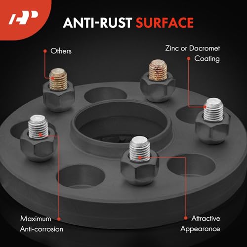A-Premium M12-1.50 Wheel Studs Compatible with Chevrolet Equinox Malibu Impala Monte Carlo S10 GMC Envoy Cadillac Buick Front or Rear Side 10-PC Set - Image 5