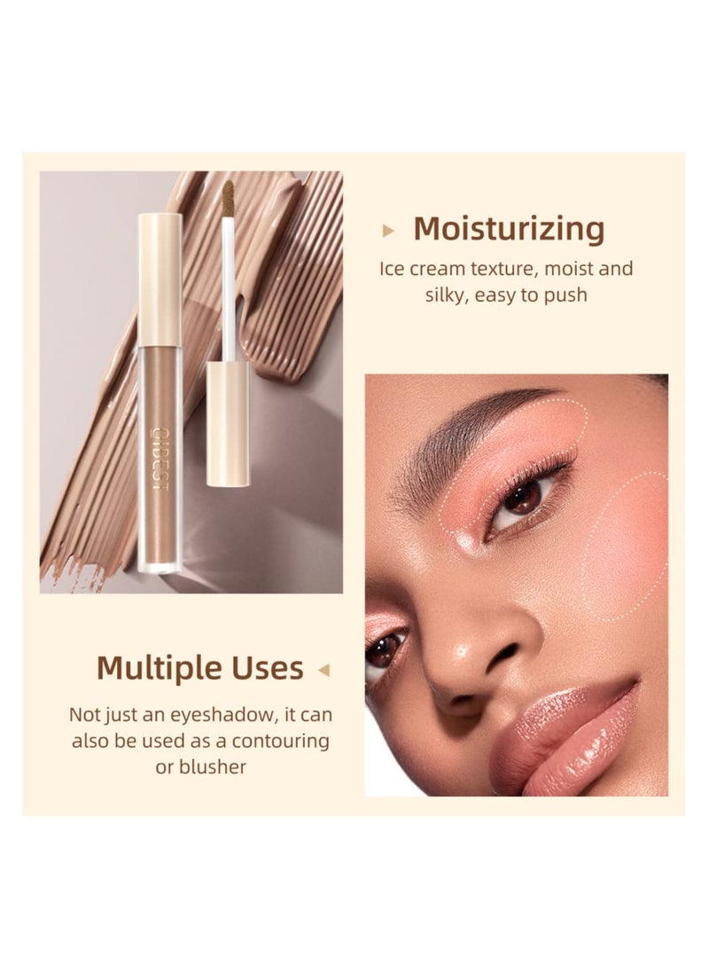 KASTWAVE Eyeshadow 8 Colours Matte Liquid Eyeshadow Set Velvet Highly Pigmented Smokey Black Nude Eyeshadow Long Lasting Quick Drying Eye Shadow Make Up Kits - Image 3