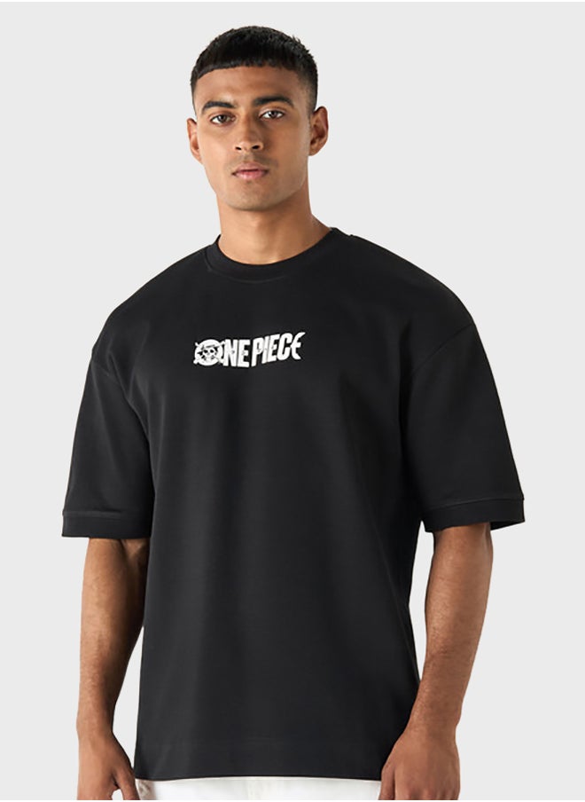 SP Characters Graphic Print Crew Neck T-Shirt  - Image 1