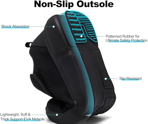 YINGCSM Men's Wide Diabetic Slip-On Shoes Adjustable Comfortable Walking Shoes for Swollen Feet Elderly Foot Pain Relief and Neuropathy Support Black - Image 5