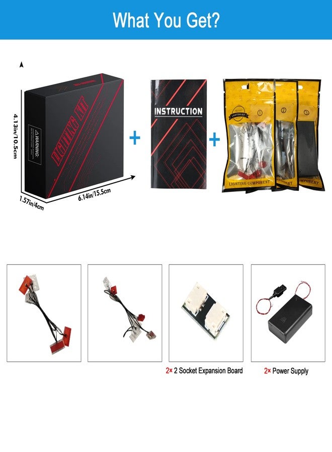 VONADO LED Light Kit Compatible with Lego Speed Champions Sets 76918, DIY Lighting Compatible with Lego McLaren Solus GT (NO Model,ONLY Light) - Image 5
