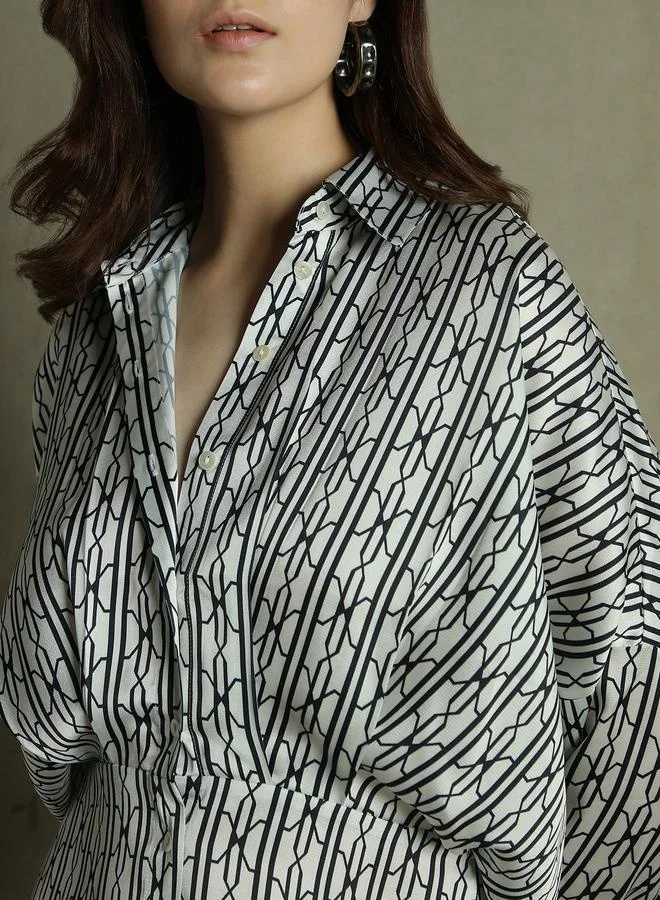 Dennis Lingo Striped Mini Dress
