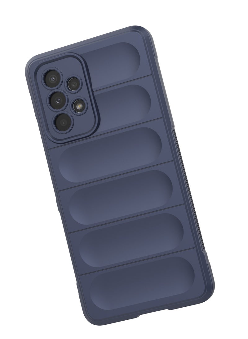 انبلاك جراب خلفي ماجيك متوافق مع سامسونج جالاكسي A53 الجيل الخامس 5G (ازرق داكن) - Image 2