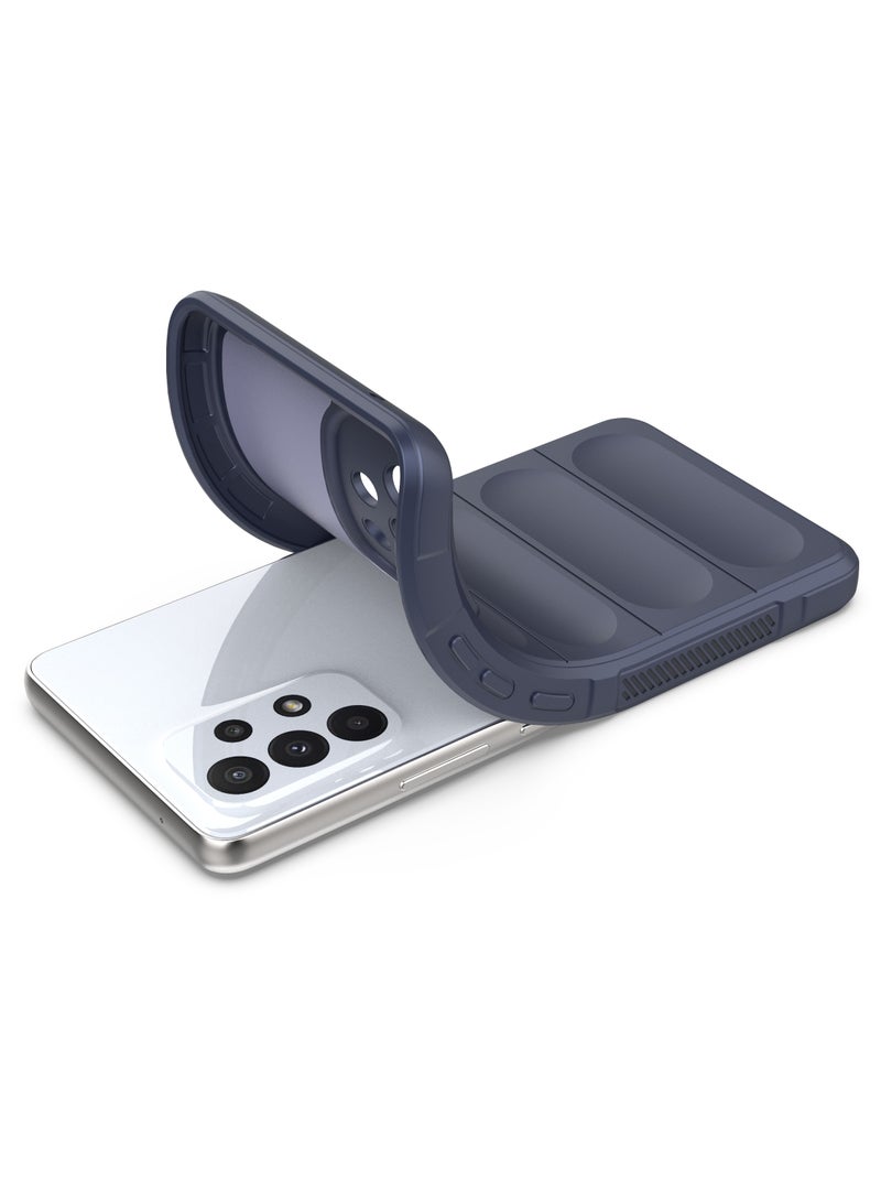 انبلاك جراب خلفي ماجيك متوافق مع سامسونج جالاكسي A53 الجيل الخامس 5G (ازرق داكن) - Image 4