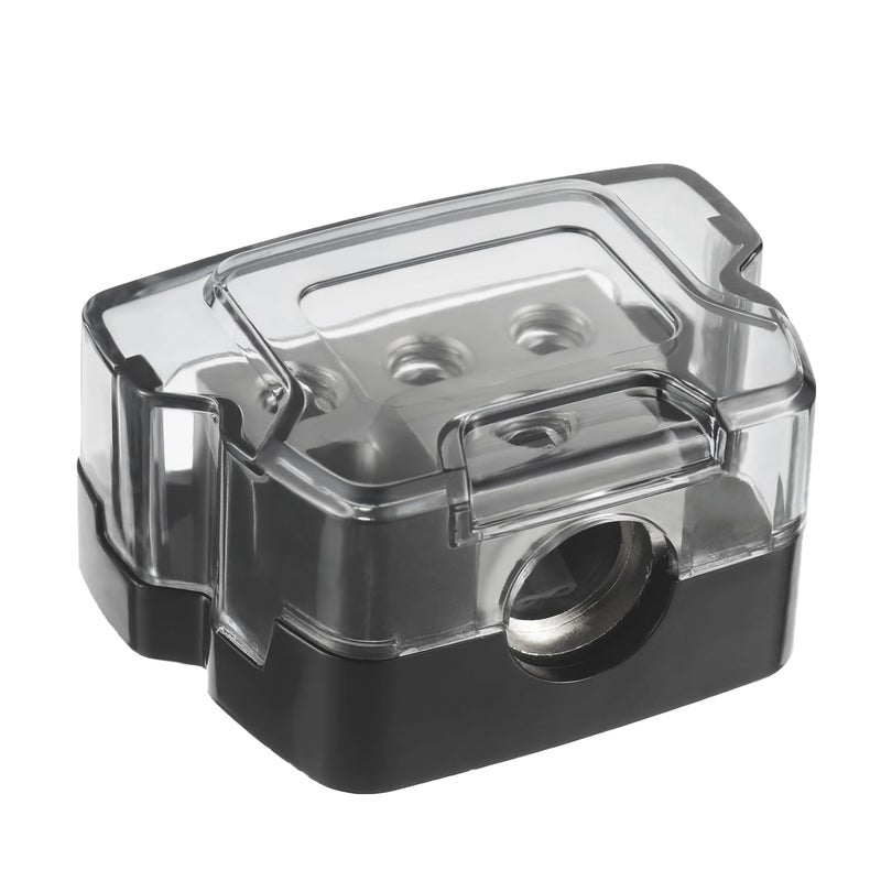 BOJACK 3 Way Power Distribution Connecting Block 1x0/2/4 Gauge Input 3x4/8 Gauge Output Power Distribution Block for Car Amplifier Audio Splitter - Image 1