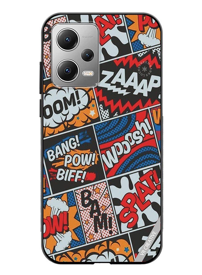 VR CREATIVE Protective Case Cover For Xiaomi Redmi Note 12 Pop Art Design Multicolour - Image 1