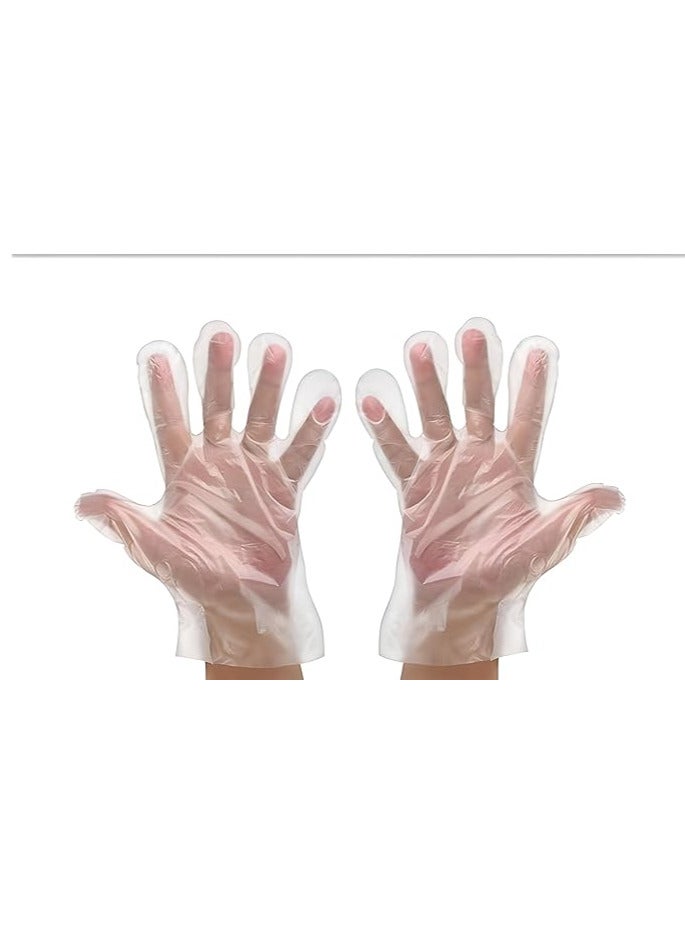 shalimar Shalimar Disposable Hand Gloves – Pack of 1 / 200 Pieces – Natural Color – Free Size – Durable, Multi-Purpose Gloves for Household, Kitchen, Cleaning, and More 