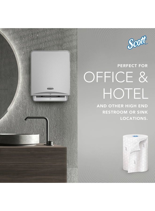 Scott Pro High-Capacity Hard Roll Paper Towels, Bulk (25702), Elevated Design, Absorbency Pockets, White, for ScottBrand Blue Core Dispensers (6 Rolls at 1,150' Each, 6,900'/Case)  - Image 5