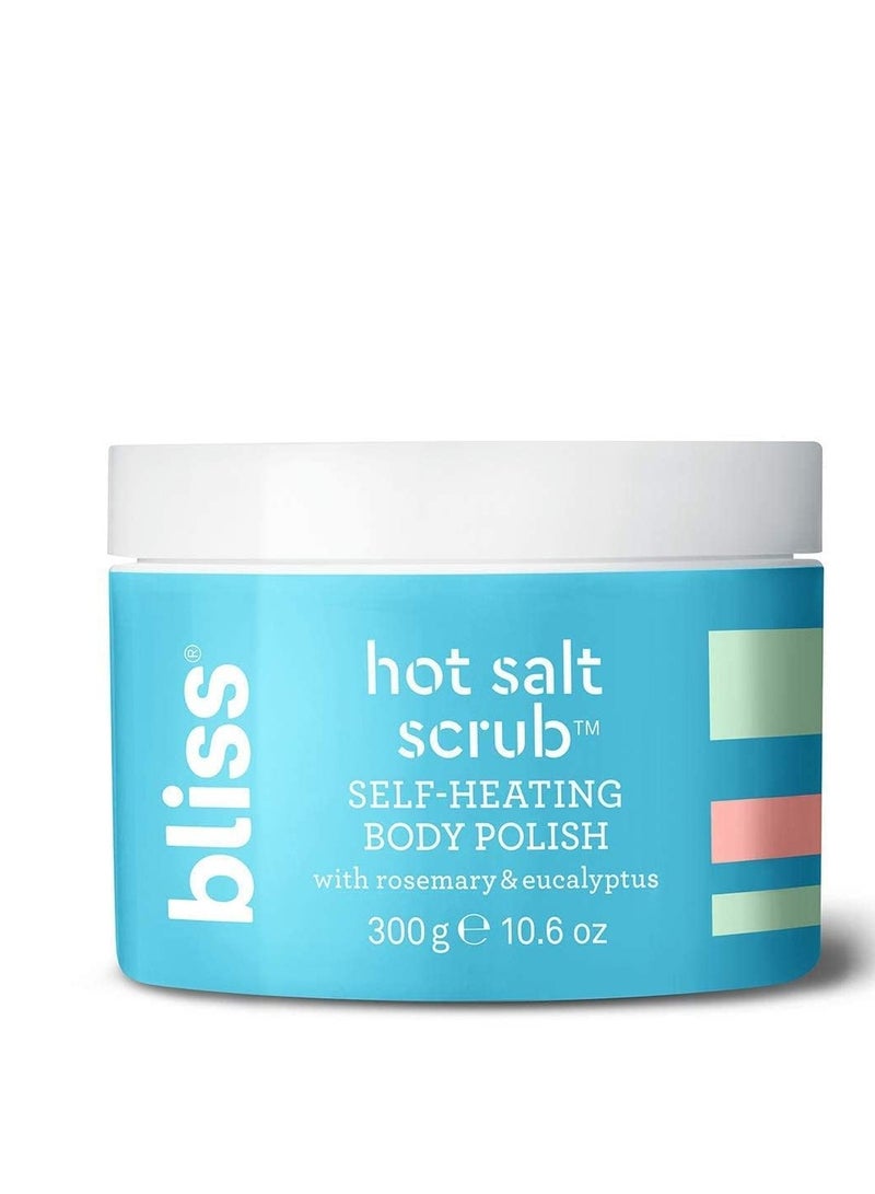 BLISS Bliss Hot Salt Scrub, Self-Heating Body Polish | Warming Scrub to Exfoliate, Heal, and Smooth Skin | Straight-from-the Spa | Paraben Free, Cruelty Free | 10.6 oz - Image 1