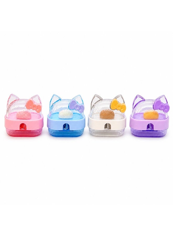 Cute Cat Ear Pencil Sharpener with Dust Collector