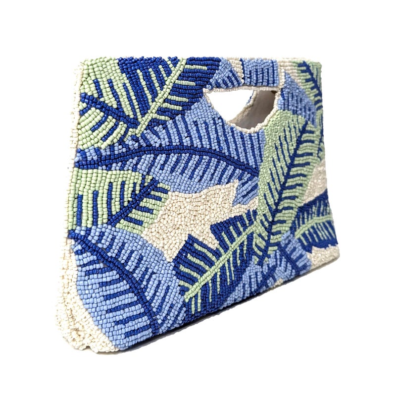 Bamboo Trading Starfish Half Moon Clutch, 10-Inch, Multicolor - Image 4