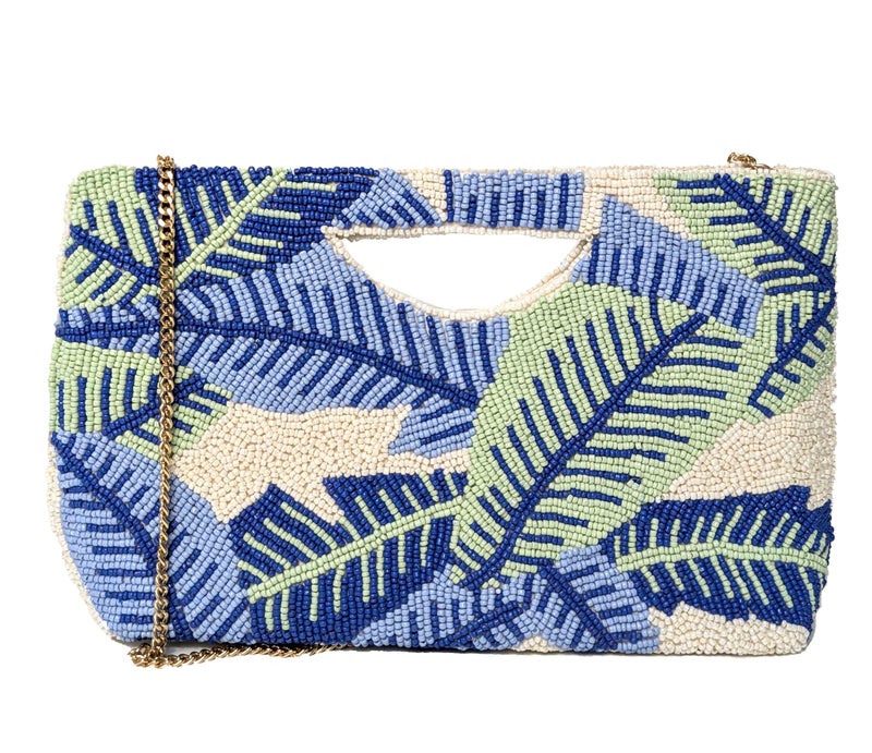 Bamboo Trading Starfish Half Moon Clutch, 10-Inch, Multicolor - Image 3