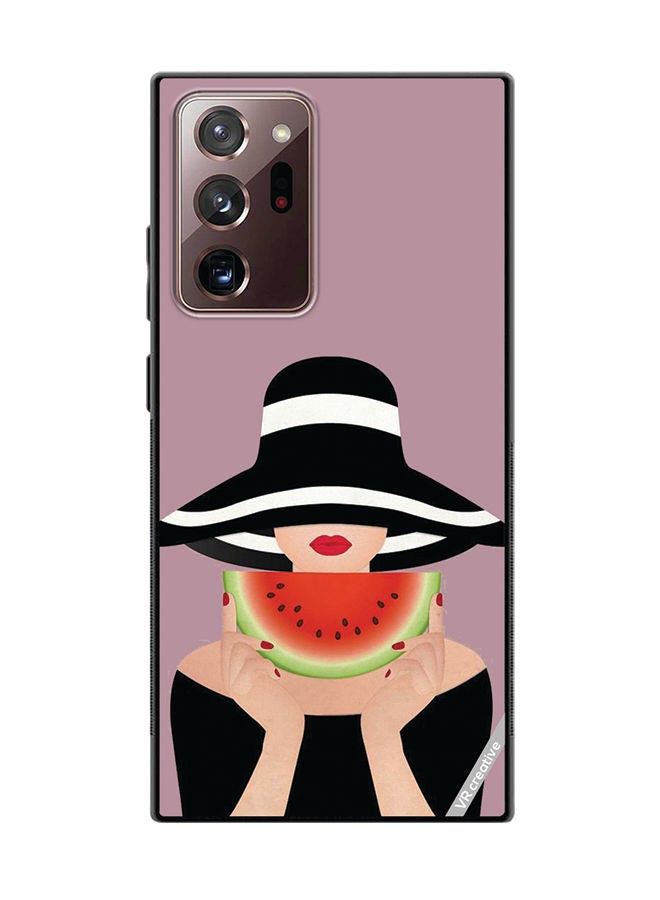 VR CREATIVE Protective Case Cover For Samsung Galaxy Note20 Ultra 5G Girl With Watermelon Design Multicolour - Image 1