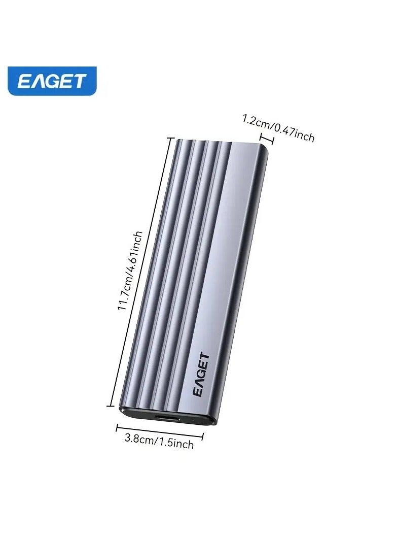 إيجيت حاوية أقراص EAGET عالية السرعة M.2 NVMe – صندوق خارجي محمول بسرعة 10Gbps بواجهة PCIe M-Key مع دعم UASP، متوافق مع مقاسات SSD (2230/2242/2260/2280) – القرص غير مشمول - Image 4