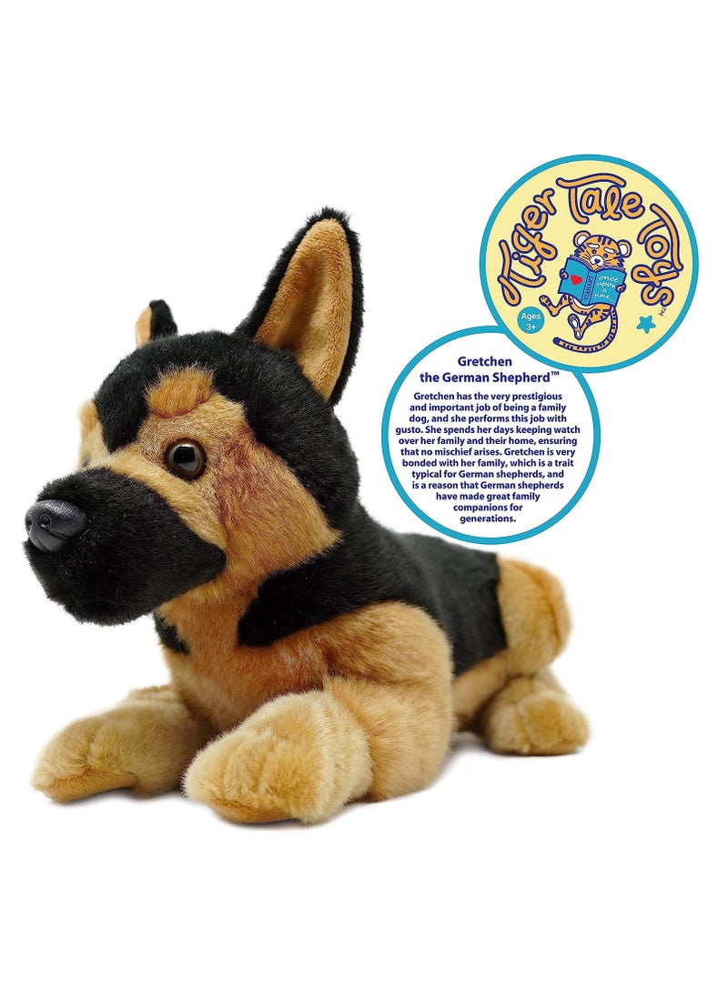 VIAHART Viahart Gretchen The German Shepherd Soft Plush Toy for Kids | Huggable Stuffed Animals| Fluffy Toys for Baby, Children, Toddler | Polyester Fabric | Polypropelene Filling | Recommended Age 3+  - Image 3