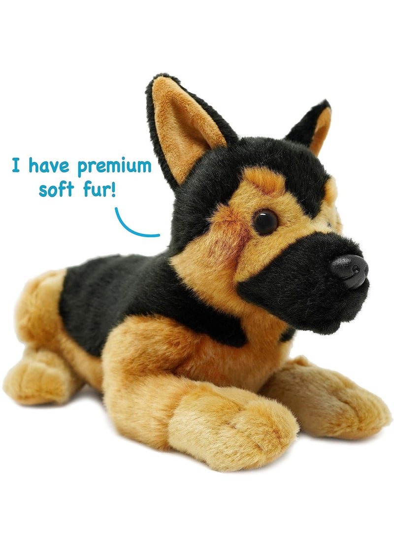 VIAHART Viahart Gretchen The German Shepherd Soft Plush Toy for Kids | Huggable Stuffed Animals| Fluffy Toys for Baby, Children, Toddler | Polyester Fabric | Polypropelene Filling | Recommended Age 3+  - Image 5