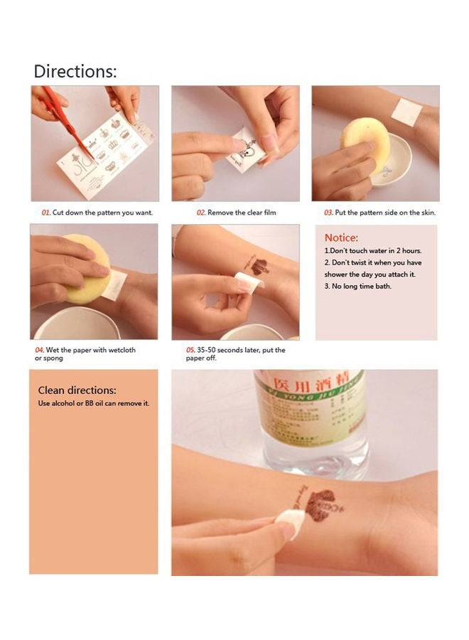 نيبمينينت ملصقات تاتو بتصميم يونيكورن من 10 أوراق - Image 3