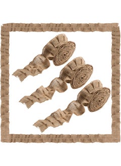 Irenare 6 Rolls Ruffled Bulletin Board Borders For Classroom Decor Farmhouse Classroom Decor Burlap Bulletin Borders Diy Border Trims Crafts Classroom Home Decoration (Light Brown 2 X 94.5 Inch)  - Image 1